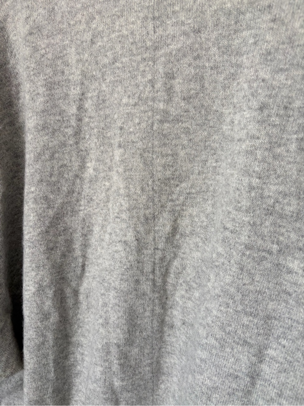 Garnet Hill 100% Cashmere Cardigan Size Medium Light Gray Fall Winter Sweater - Picture 9 of 10